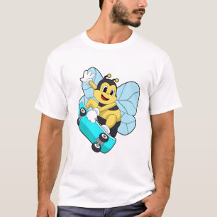 Bee as Skater with Skateboard T-Shirt