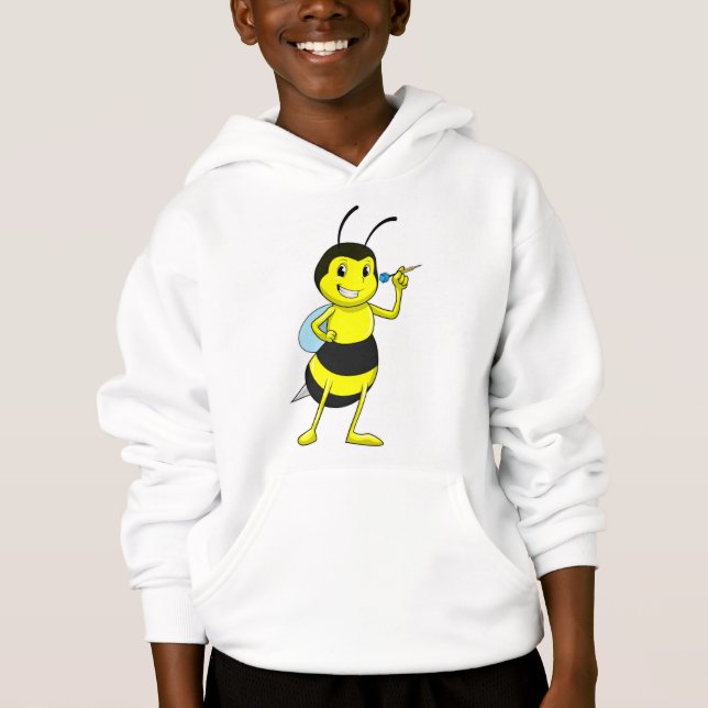 Bee at Darts with Dart Hoodie (Front)