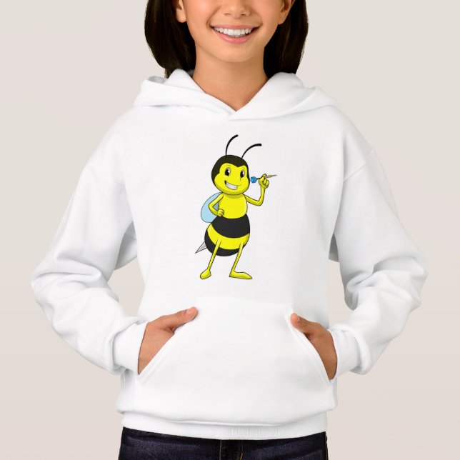 Bee at Darts with Dart Hoodie (Front)
