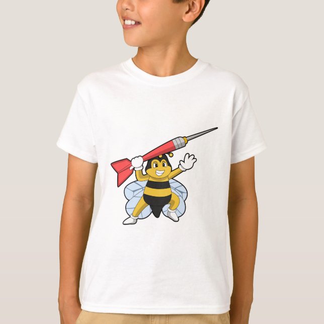 Bee at Darts with Dart.PNG T-Shirt (Front)