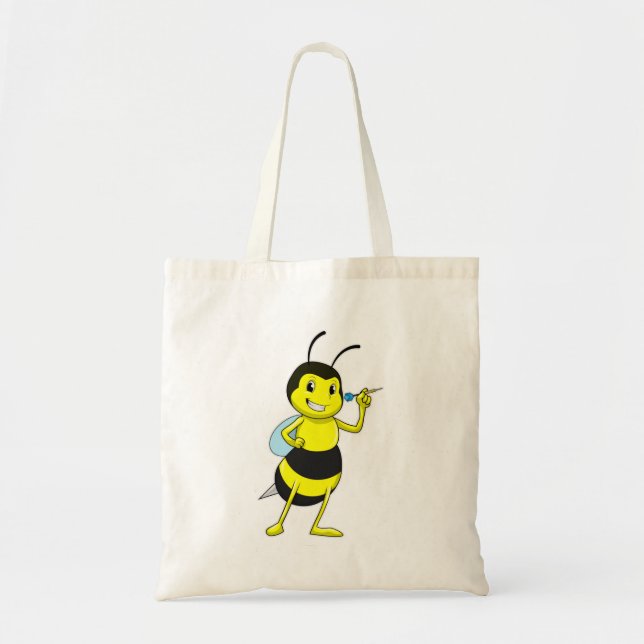 Bee at Darts with Dart Tote Bag (Front)