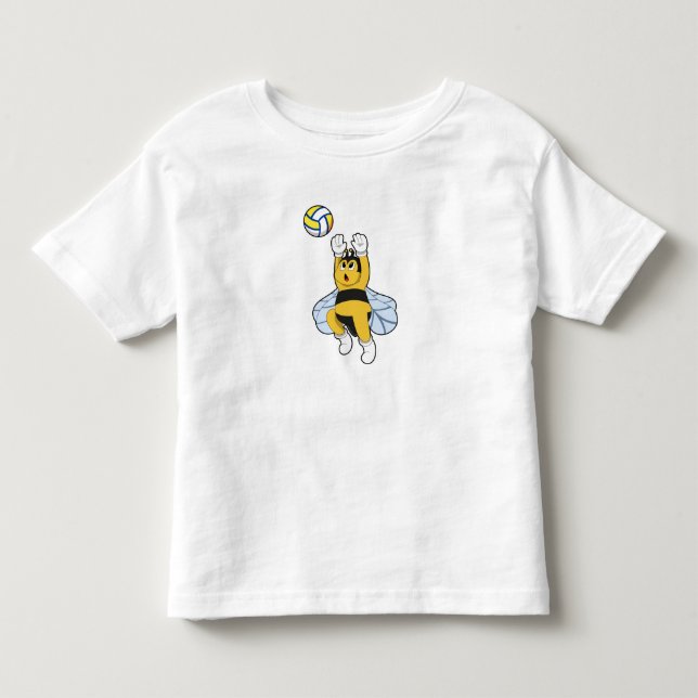Bee at Volleyball Sports Toddler T-shirt (Front)