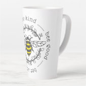 Bee Attitudes Latte Mug (Right Angle)