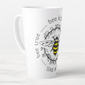 Bee Attitudes Latte Mug (Left Angle)
