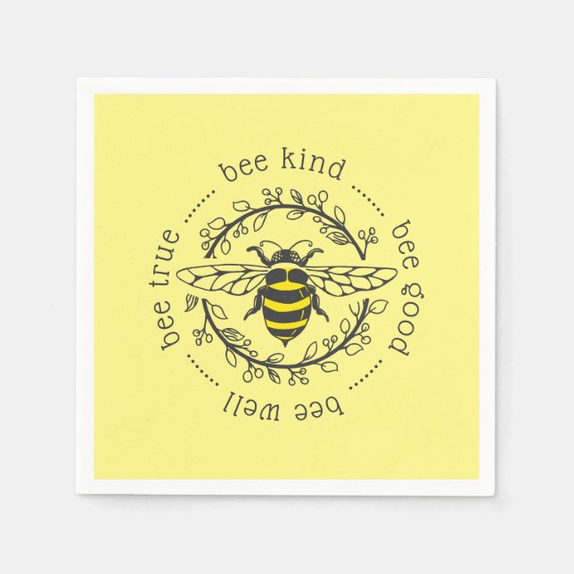 Bee Attitudes Napkins (Front)