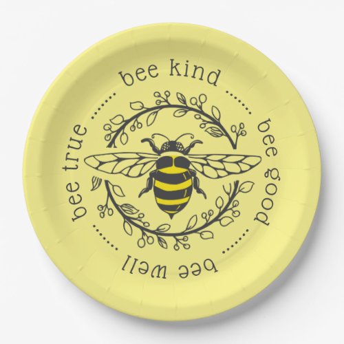 Bee Attitudes Paper Plates