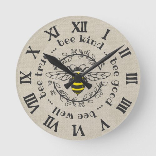 Bee Attitudes Round Clock