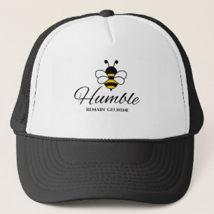  BEE AUTHENTIC Women's black white foam nylon Trucker Hat