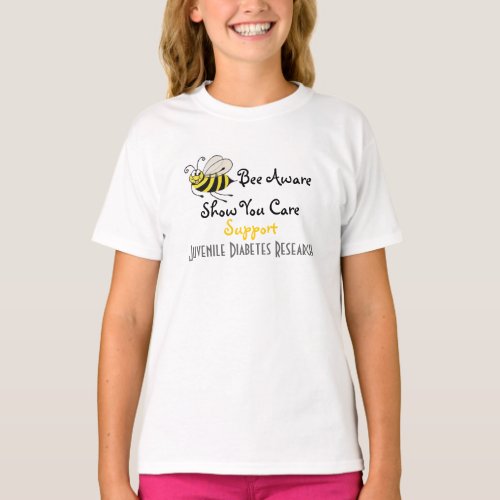 Bee Aware _ Juvenile Diabetes T_shirt