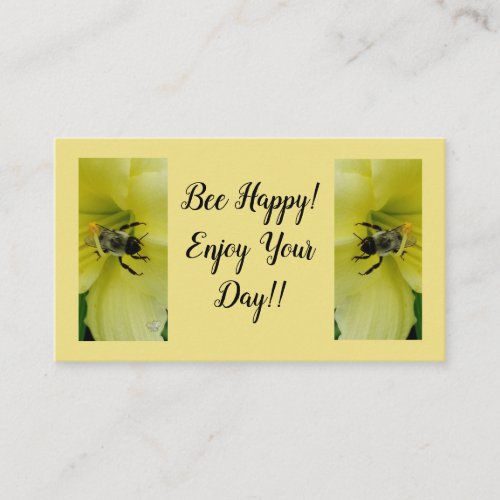 BEE AWESOME BEE HAPPY _ ENCLOSURE CARD
