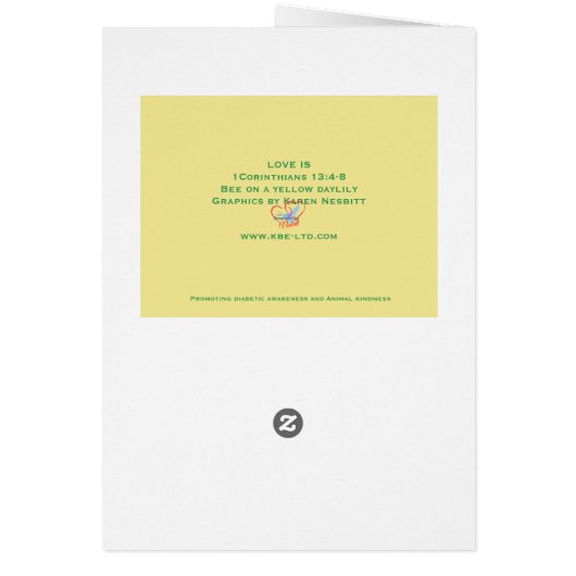 BEE AWESOME - CHRISTIAN GREETING (Back)