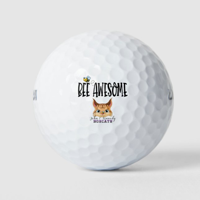 Bee Awesome Golf Balls (Front)