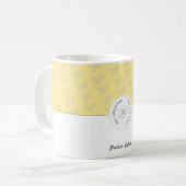 Bee Awesome Silver Honey Bee Personalized Monogram Coffee Mug (Front Left)