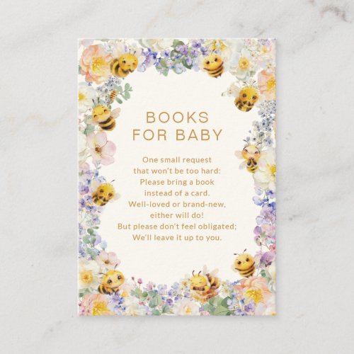 Bee Baby Books Enclosure Card