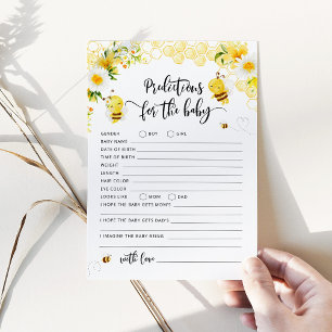 Bee baby predictions card
