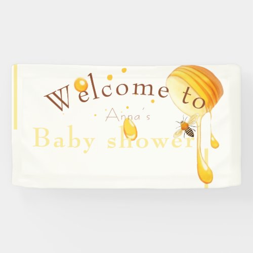  bee baby shower  banner