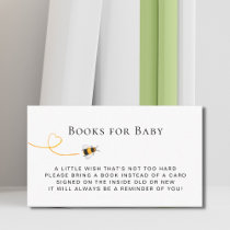 Bee Baby Shower Book Request  Enclosure Card