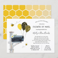 Bee Baby Shower by Mail Invitation