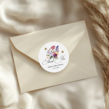 Bee Baby Shower Colorful Floral Thank You