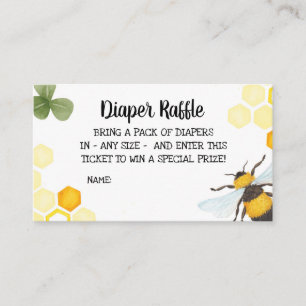 Bee Baby Shower Diaper Raffle Insert Mommy to Bee