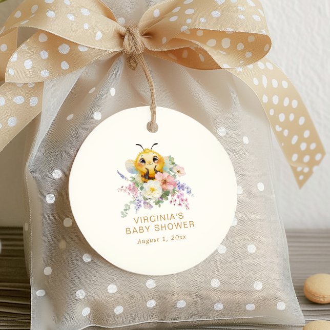 Bee Baby Shower Favor Tags (Bee Baby Shower Favor Tags by Painted Paperie
)