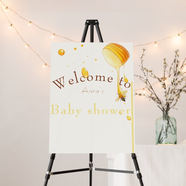  bee baby shower  foam board (In Situ (Stand))