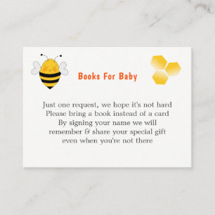 Bee Baby shower Gender Neutral Cute Enclosure Card