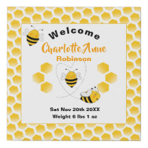 Bee Baby shower Gender Neutral Cute