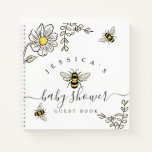 Bee Baby Shower Guest Book For Bumble Bee Shower at Zazzle