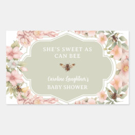 Bee Baby Shower Honey Favor Label