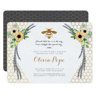 Bee Baby Shower Invitation