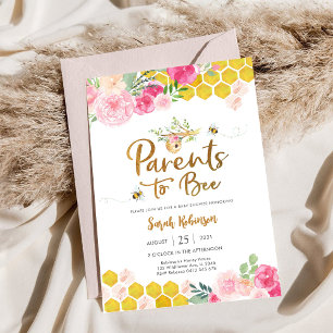 Bee Baby Shower Invitation