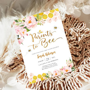 Bee Baby Shower Invitation
