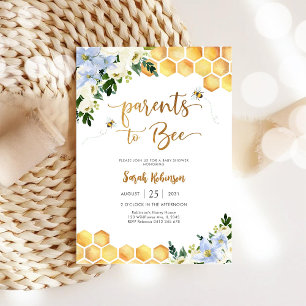 Bee Baby Shower Invitation