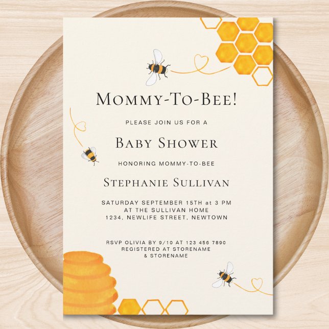 Bee Baby Shower  Invitation (Creator Uploaded)