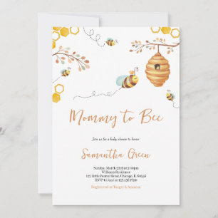 Bee Baby Shower Invitation