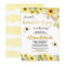 Bee baby shower invitation boy yellow bumblebee