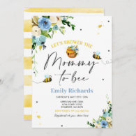 Bee Baby Shower Invitation Floral Mommy To Bee