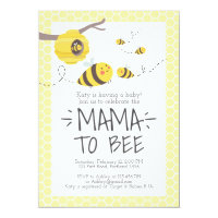bee baby shower invitation honey comb Bumble bee
