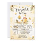 Bee Baby Shower Invitation Spring Sunflowers