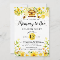 Bee Baby Shower Invitation Yellow Mommy to Bee