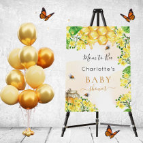 Bee Baby Shower mom to bee yellow florals  Foam Board