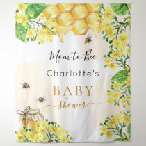 Bee Baby Shower mom to bee yellow florals  Tapestry