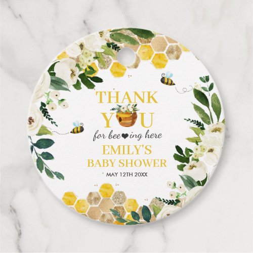 Bee Baby Shower Mommy To Bee Gender Neutral  Favor Tags