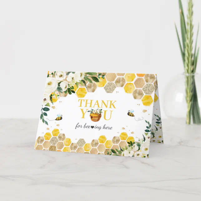 Bee Baby Shower Mommy To Bee Gender Neutral Thank You Card | Zazzle