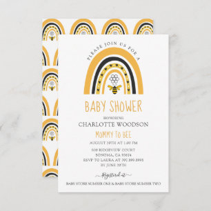 Bee Baby Shower Mommy To Bee Invitation