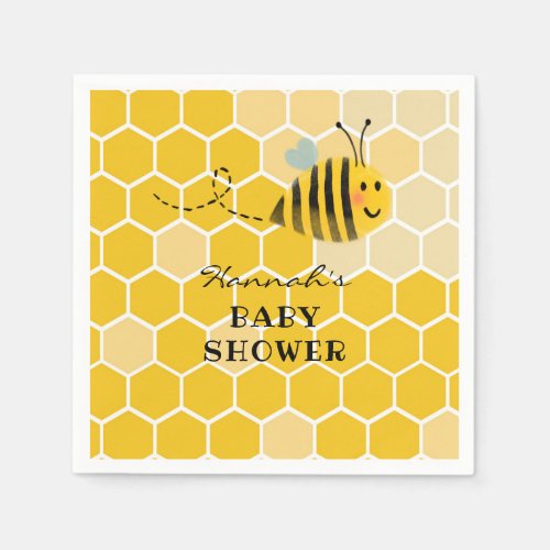 Bee Baby Shower Napkin