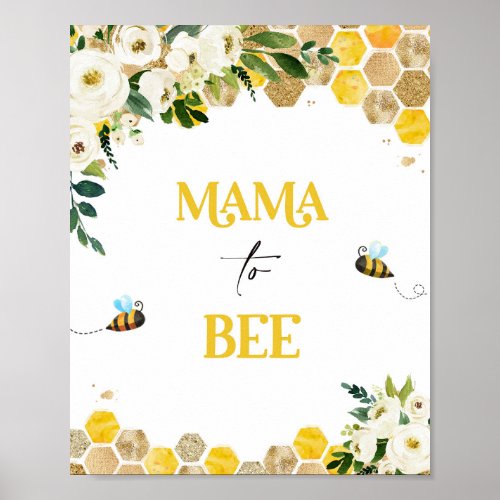 Bee Baby Shower Party Sign Mommy To Bee Decor Sign