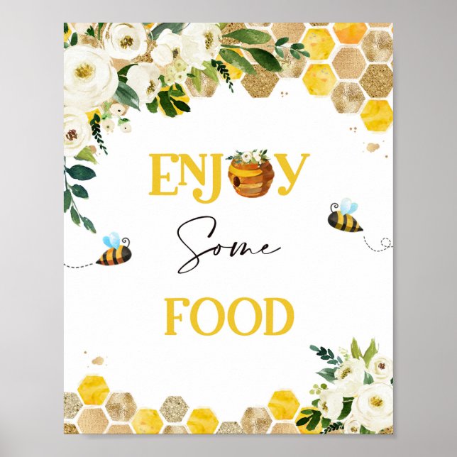 Bee Baby Shower Party Sign Mommy To Bee Decor Sign (Front)