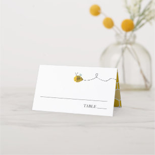 Bee Baby Shower Place Cards